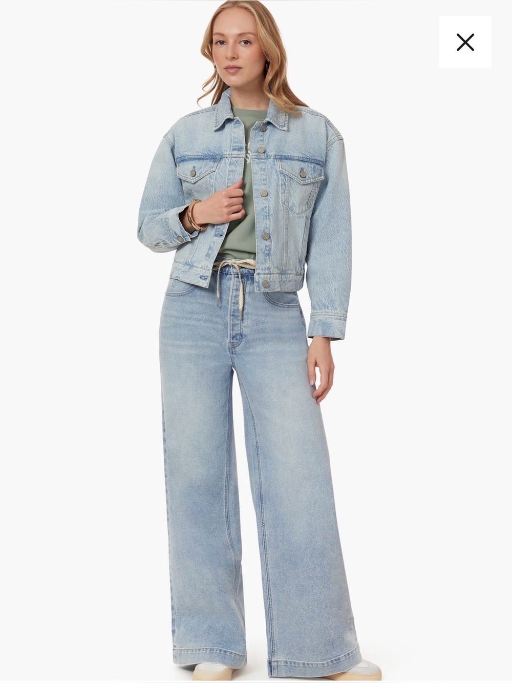 Oversized Crop Denim Jacket Scotch & Soda Size Large $188